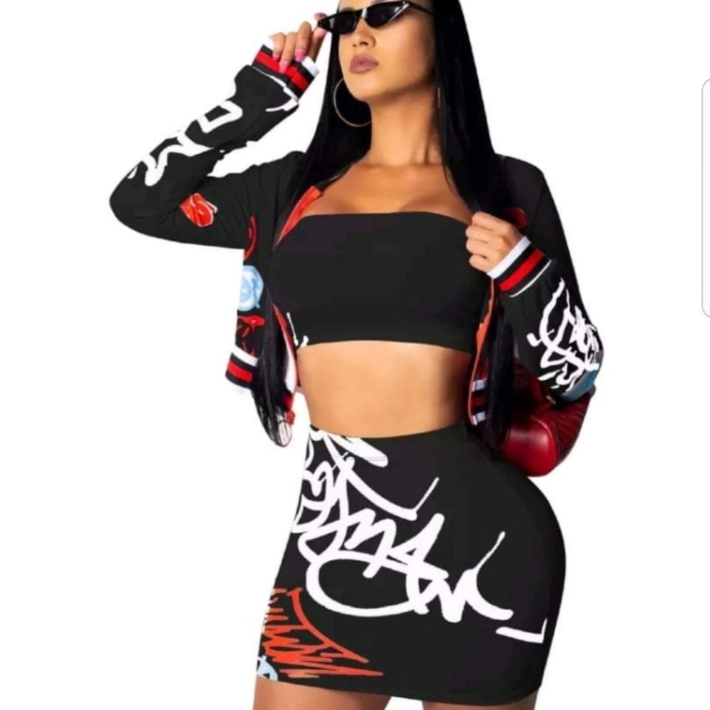 Two Piece Skirt Set